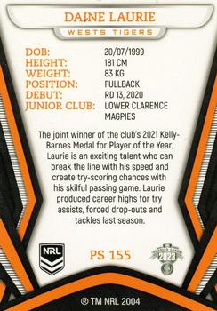 2023 NRL Traders Titanium - Pearl Special #PS155 Daine Laurie Back